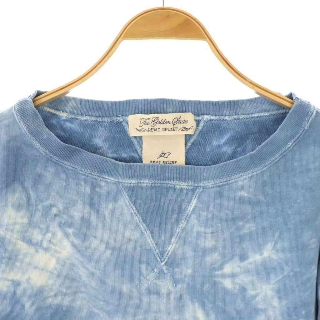 レミレリーフ REMI RELIEF ハーフスリーブ タイダイスウェット プル