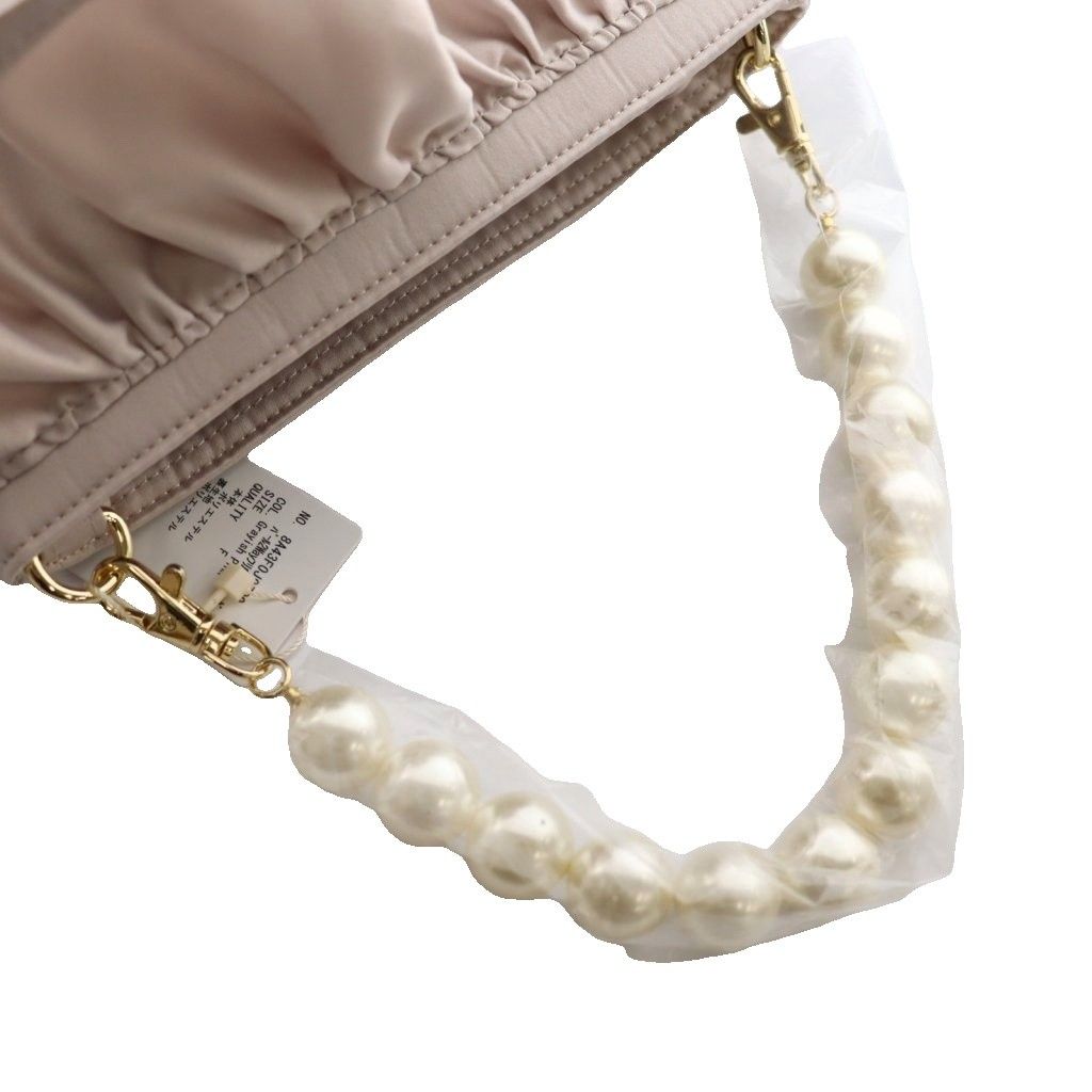 メゾンドフルール Maison de FLEUR パール2Wayフリル巾着バッグ ハンド