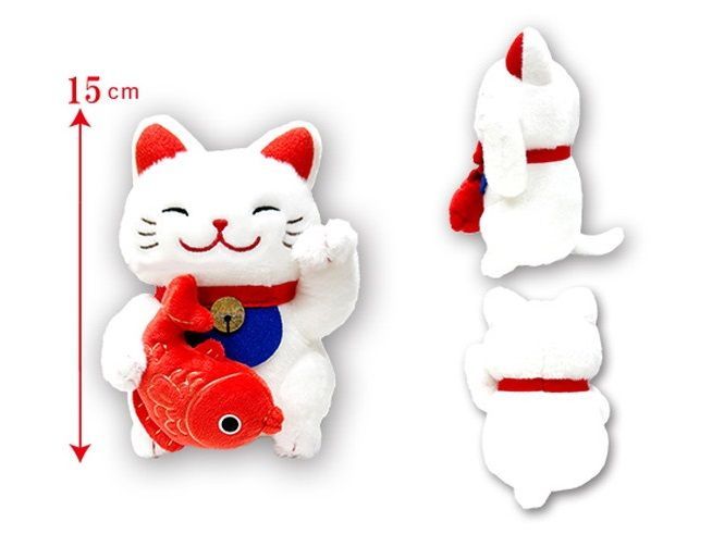 新品 福招き猫のニャン吉弐 STニャ太郎（めで鯛） ぬいぐるみ 全長約