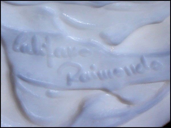 ジュエリー極】作家品サイン有り お洒落な貴婦人と花の彫刻 高級シェル