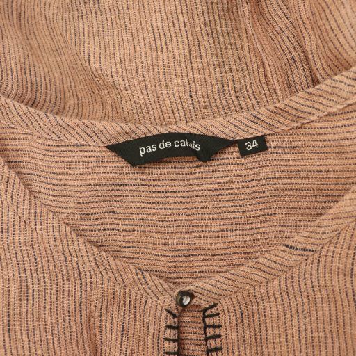 パドカレ pas de calais リネンワンピース ロング ストライプ 34