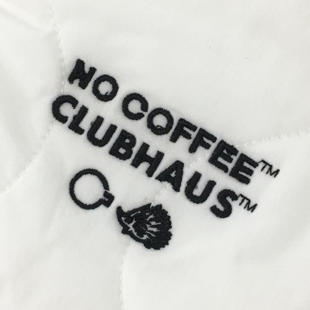 超美品】ノーコーヒー×クラブハウス 中綿パンツ 白×黒 キルティング 裾