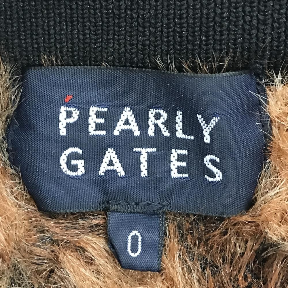 超美品】パーリーゲイツ ニットスカート ベージュ×黒 レオパード