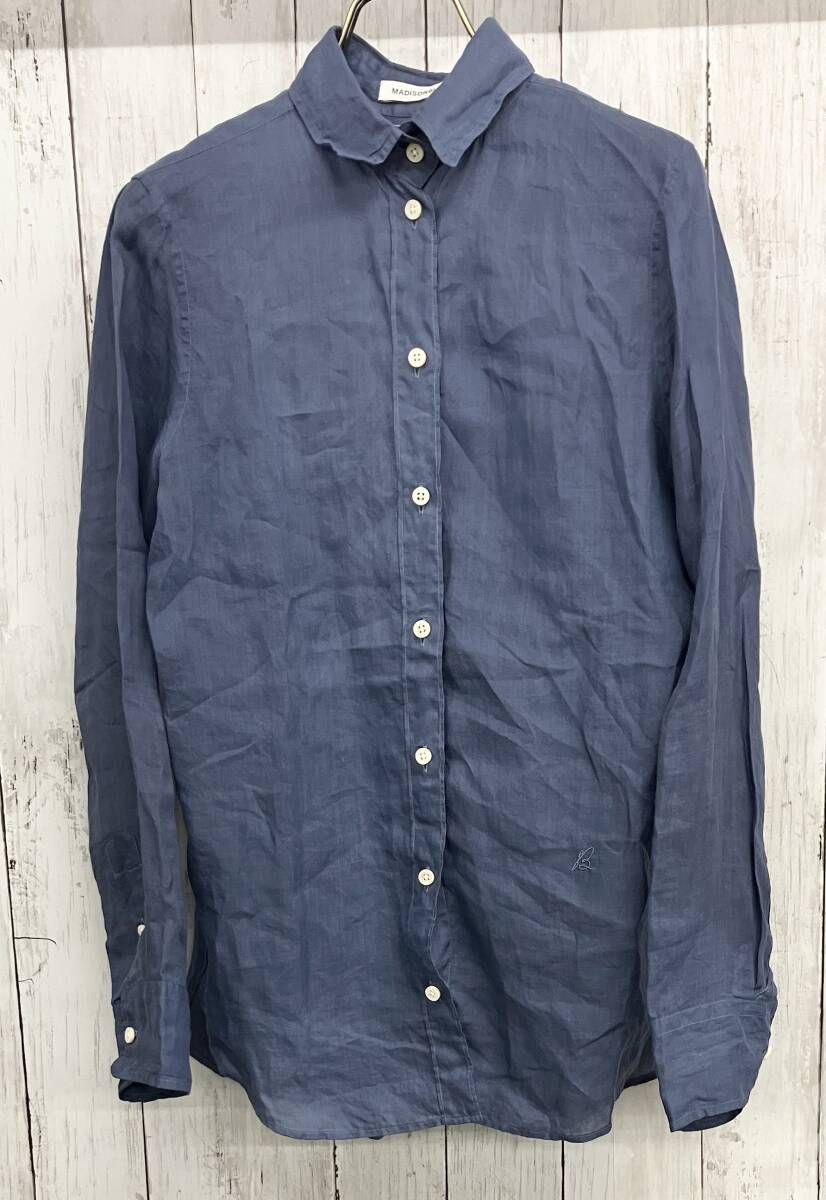 MADISON BLUE MADAME SHIRT LINEN マディソンブルー 長袖ブラウス