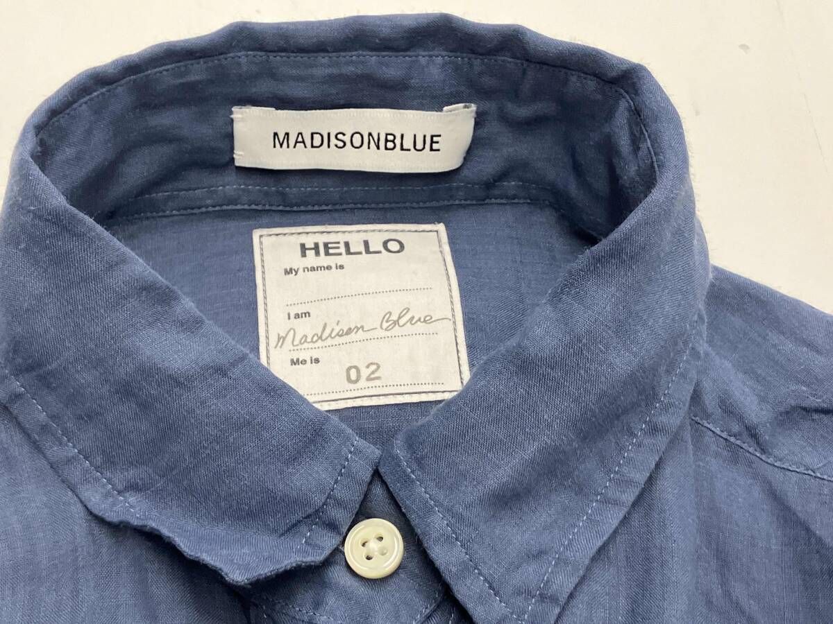 MADISON BLUE MADAME SHIRT LINEN マディソンブルー 長袖ブラウス