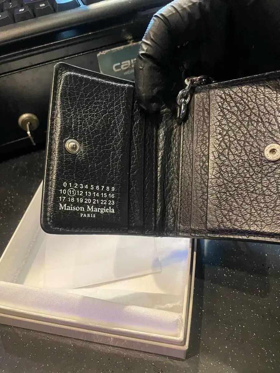 メゾンマルジェラ キーホルダー財布 ブラック OS