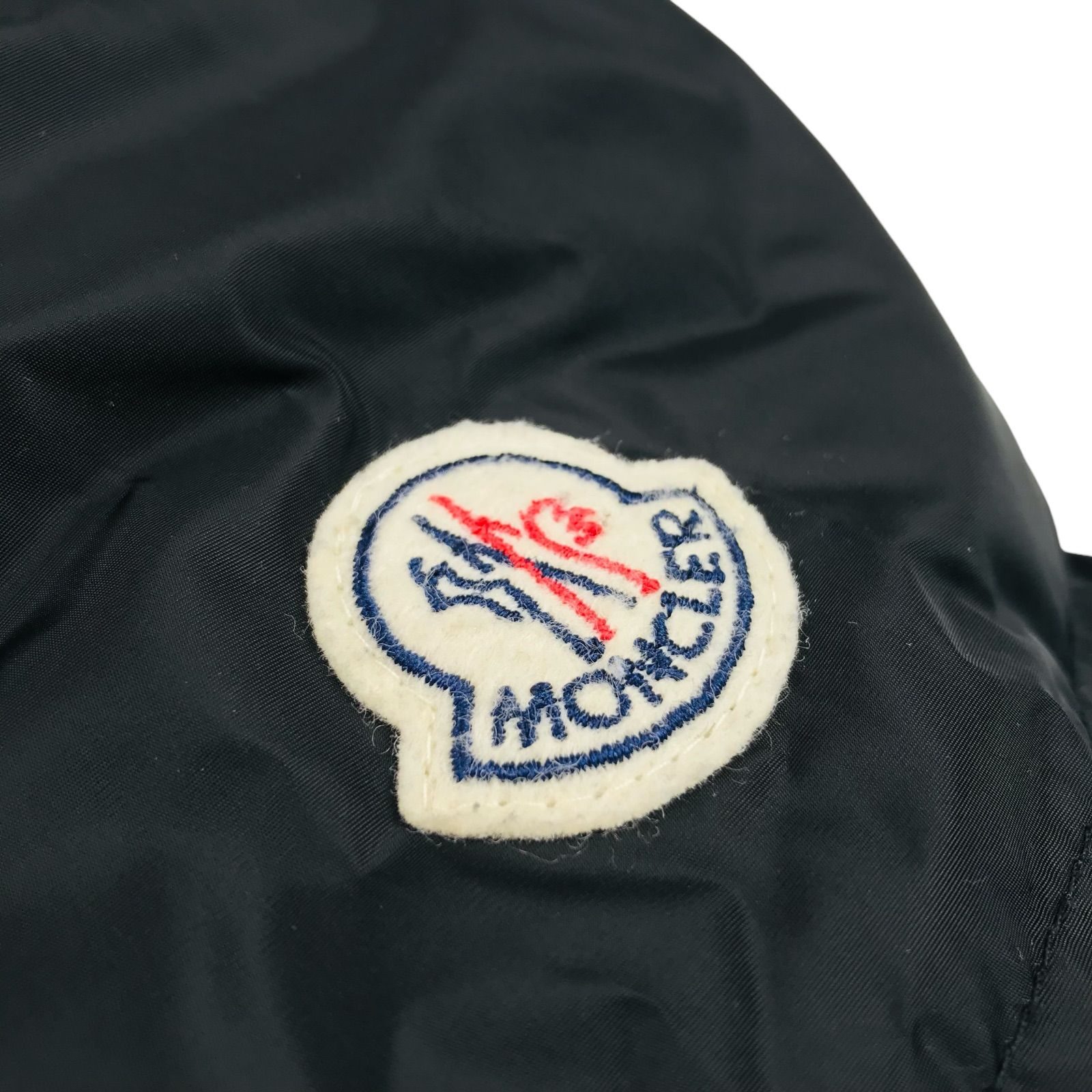 『極美品』MONCLER NESEA ワッペン フード付 ダウンジャケット 0 美品☆MONCLER・モンクレール NESEA レディース ブランドアイコン