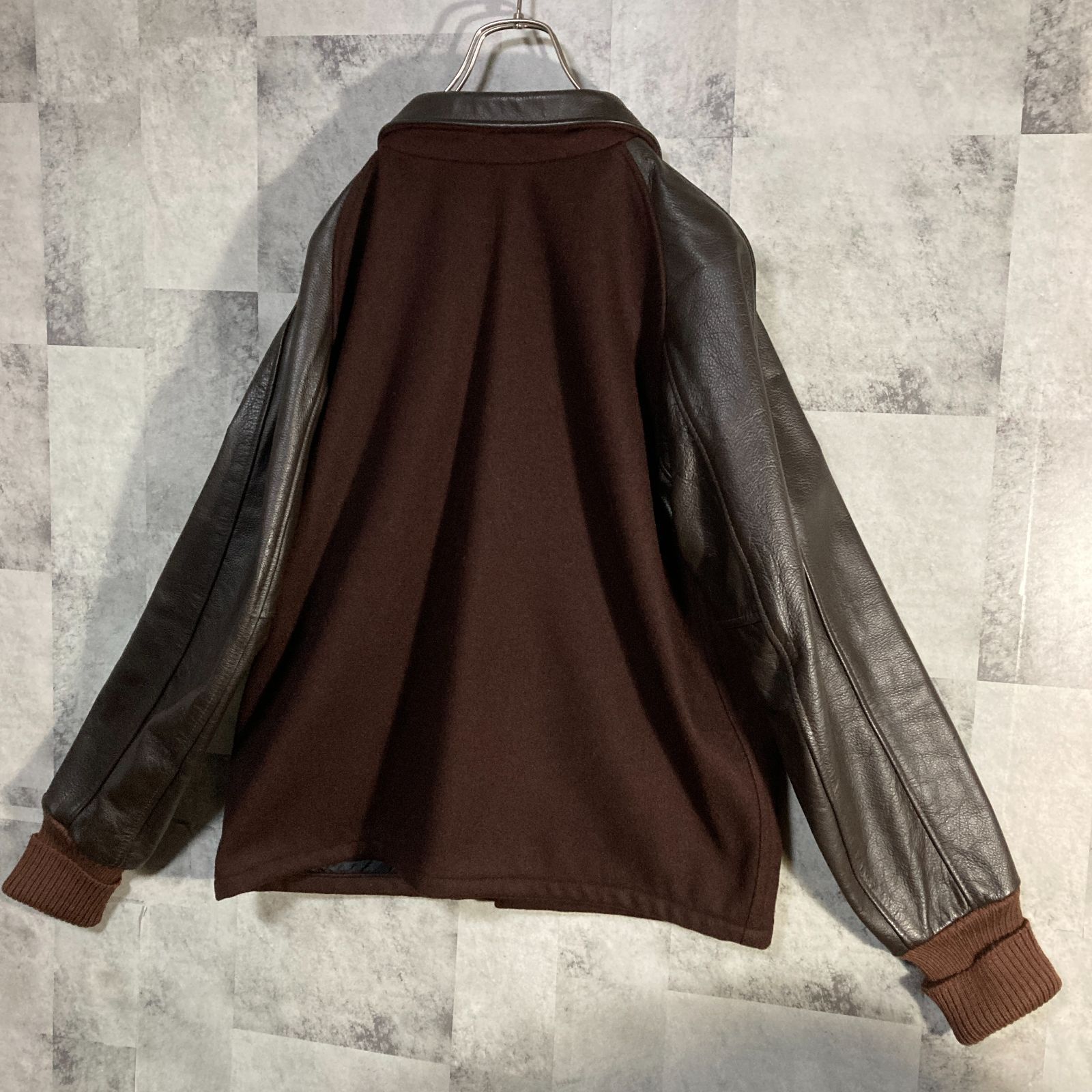 USA製 SKOOKUM スクーカム ファラオジャケット 袖レザー スタジャン