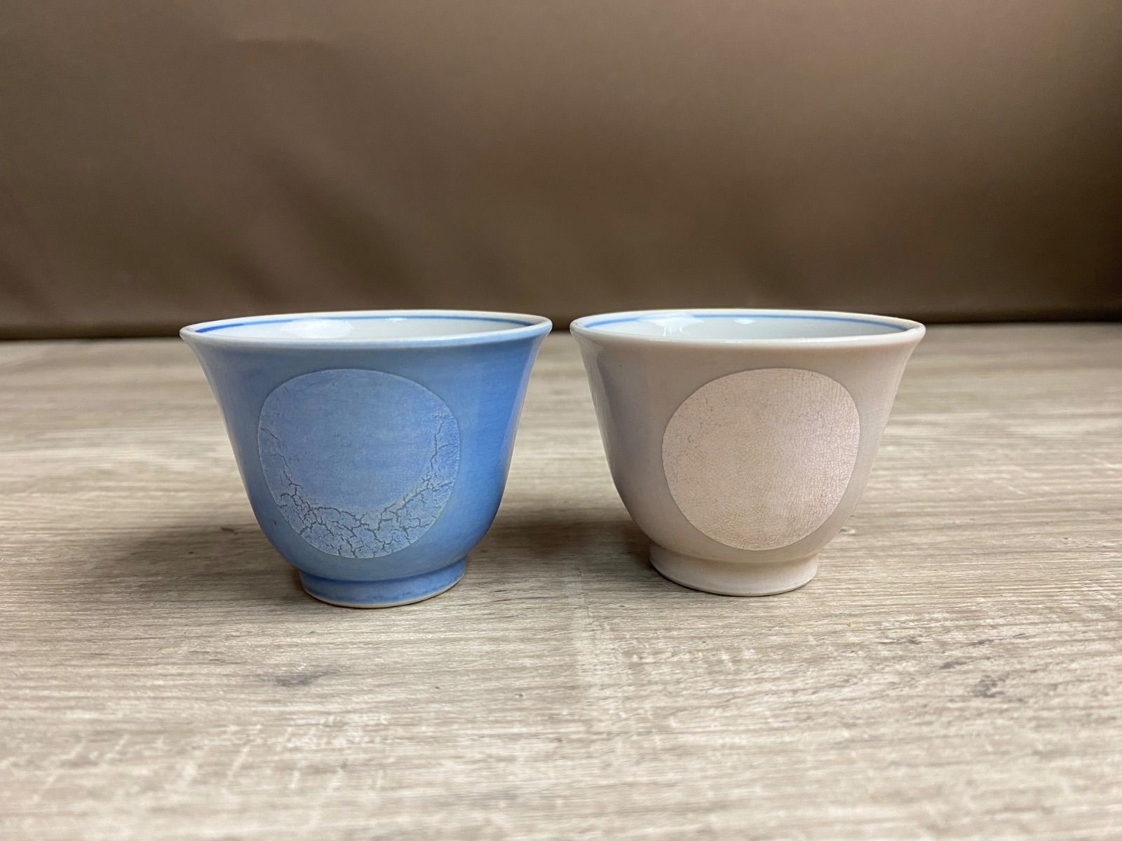 【ぐい呑・盃】 釉裏銀彩 ぐい呑み 九谷焼 中田一於　共箱　R1191ダU ぐい呑・盃】 釉裏銀彩 ぐい呑み 九谷焼 中田一於 共箱 R1191ダU