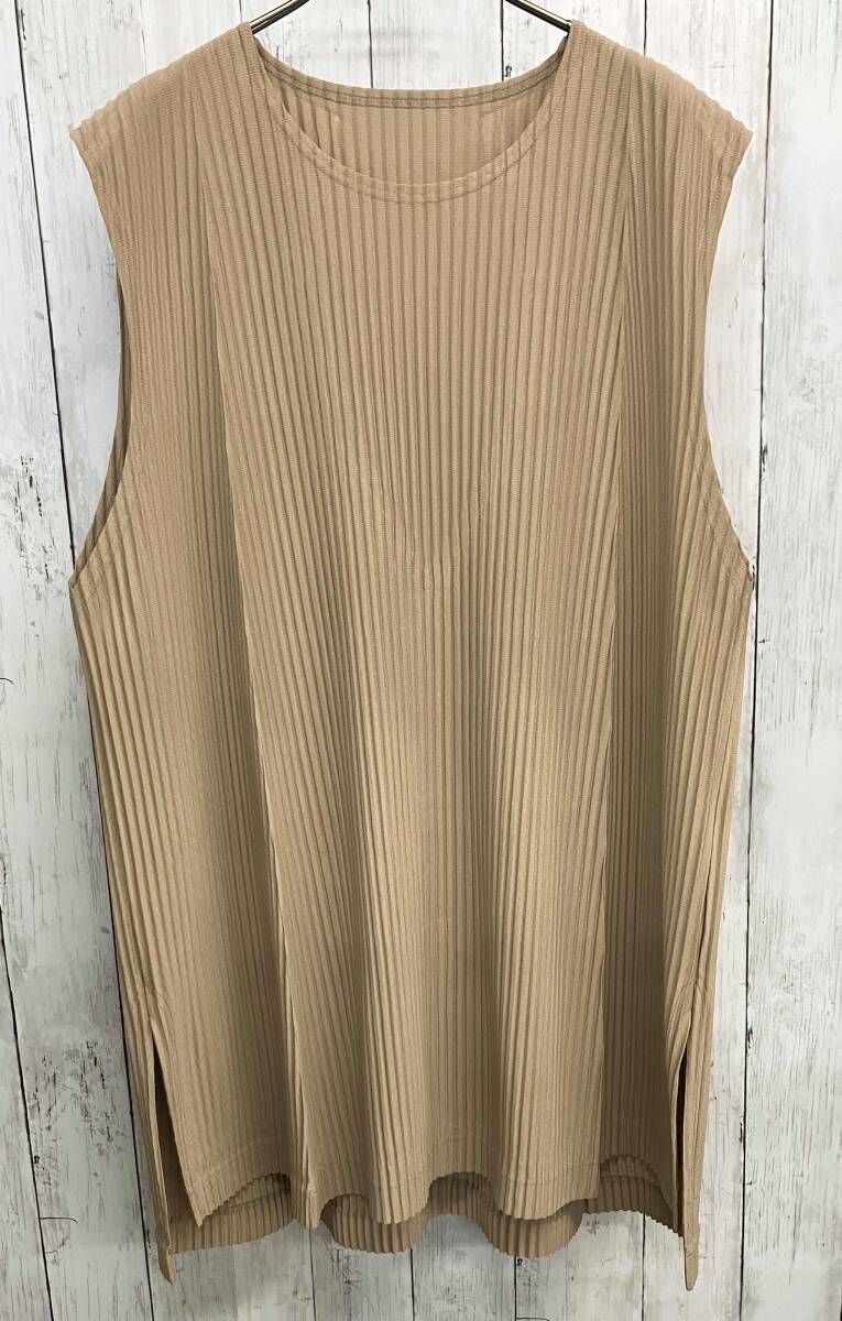 ISSEY MIYAKE HOMME PLISSE ノースリーブカットソー イッセイミヤケ