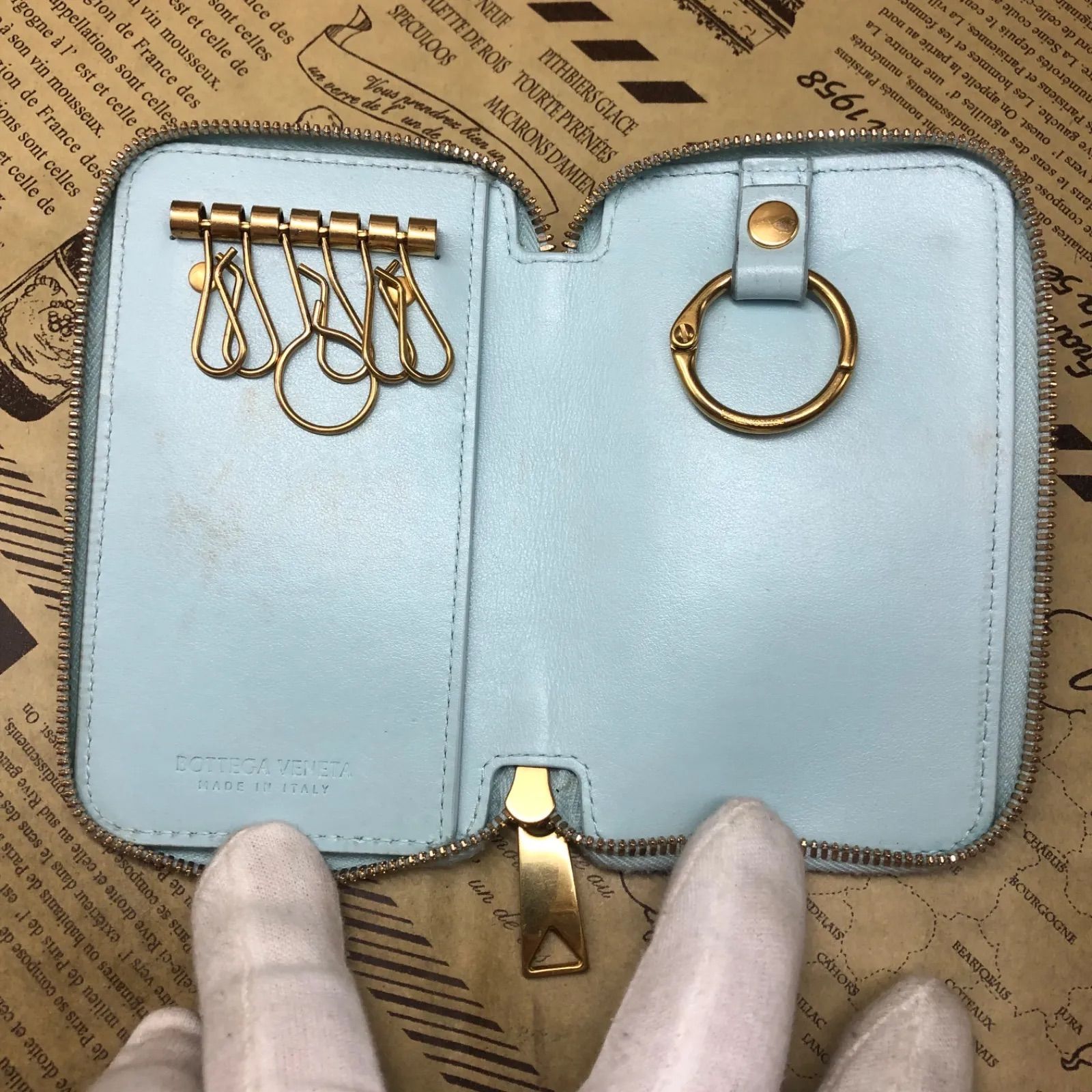 ボッテガ ヴェネタ BOTTEGA VENETA イントレチャート キーチェーン