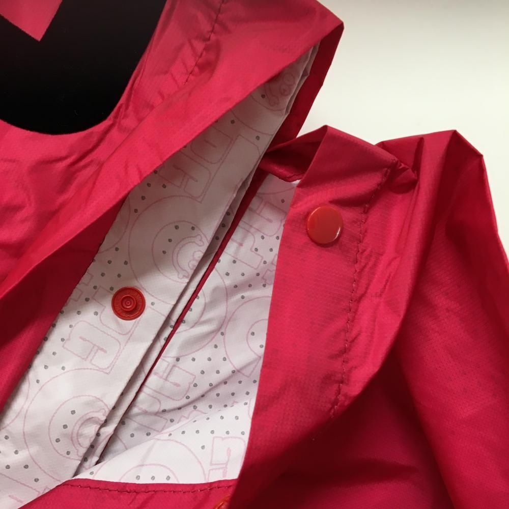 極美品　パーリーゲイツ　ツインスニード　2枚組　ナイロンジャケット　赤　サイズ1 美品】パーリーゲイツ 2WAYスニード レッド ナイロン 袖着脱可 薄手