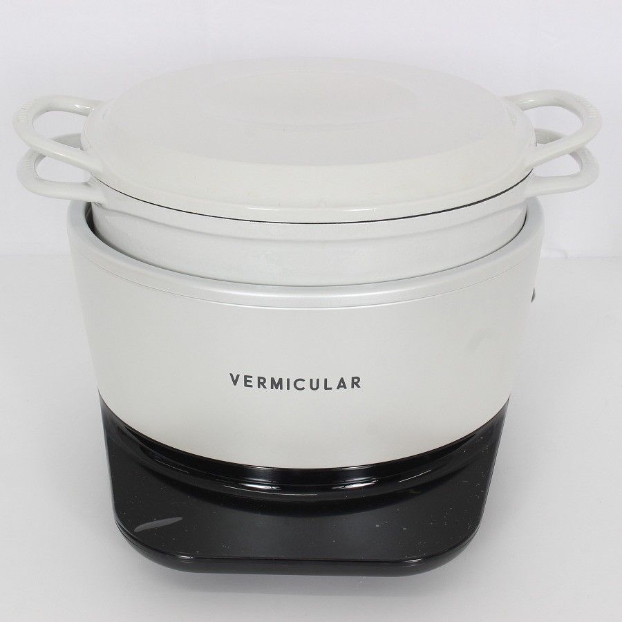 美品】バーミキュラ ライスポット RP23A-WH シーソルトホワイト 5合