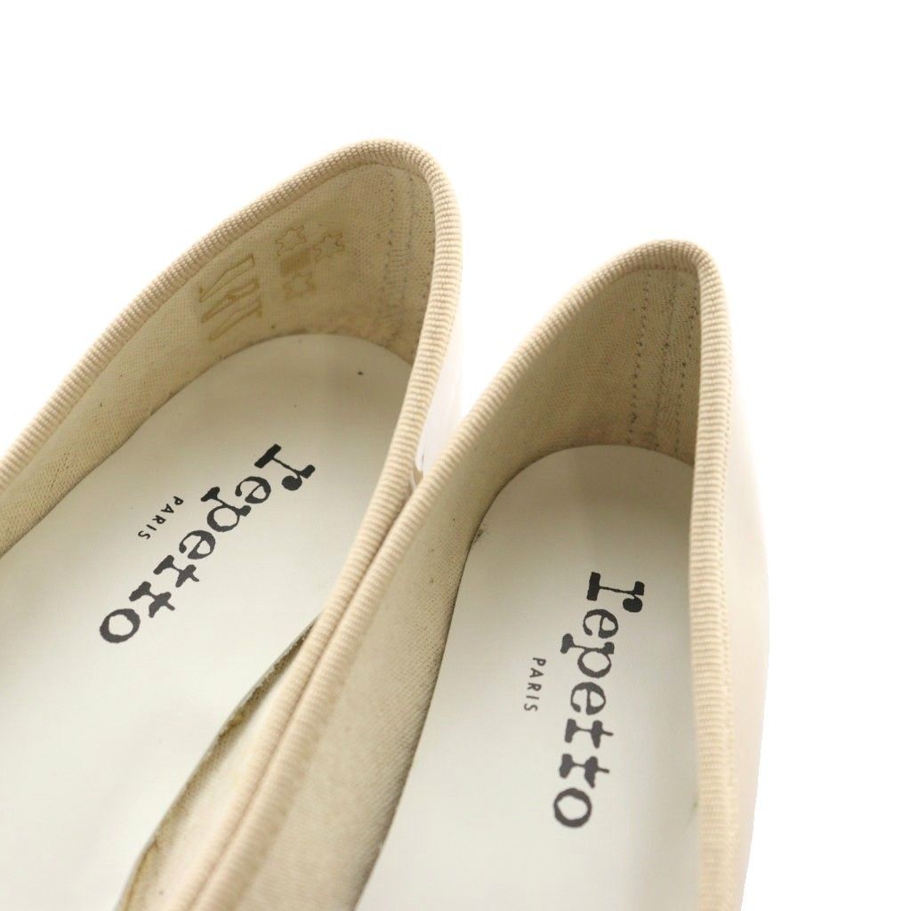 レペット Repetto エナメルバレエシューズ 34 ベージュ /SS □OS