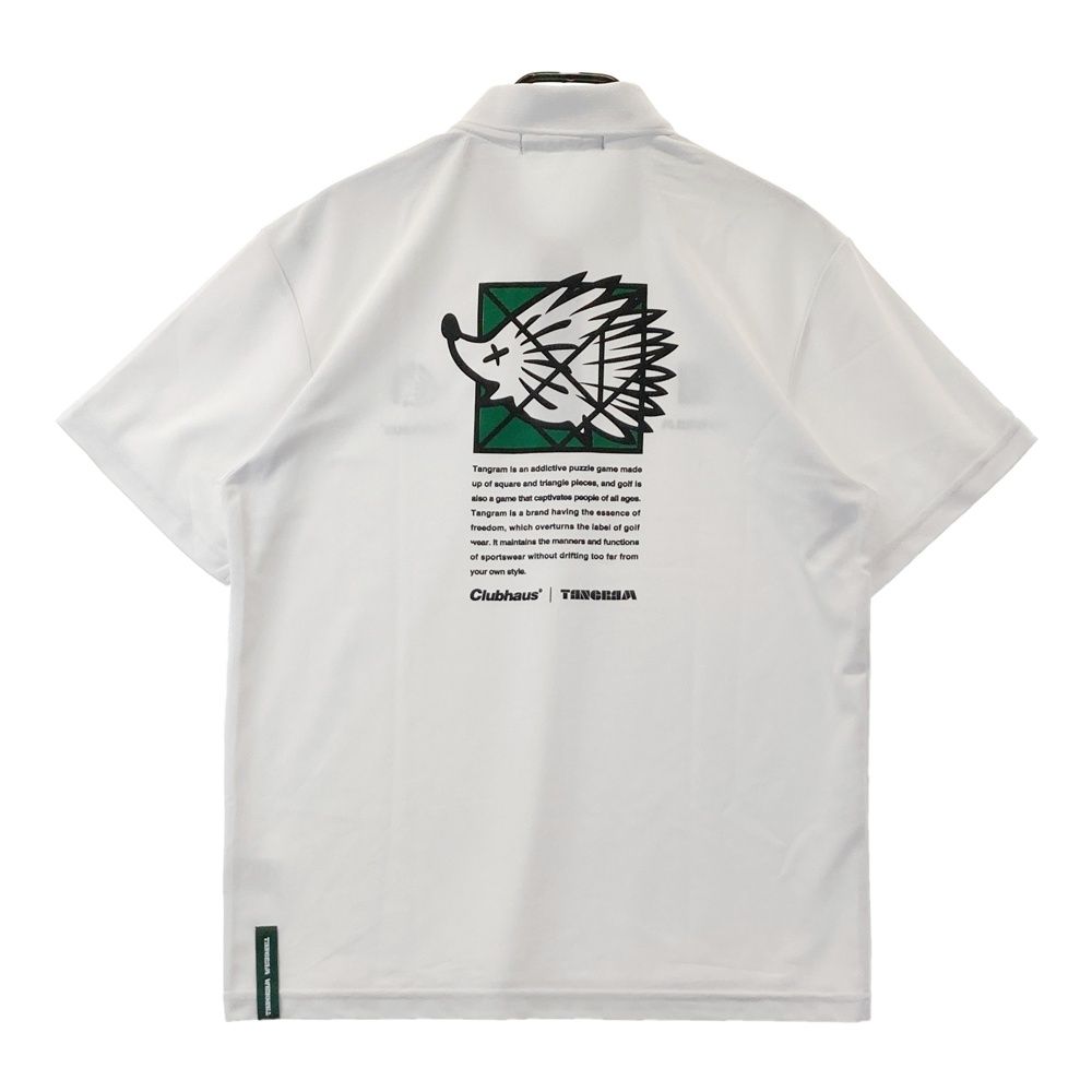 サイズ：L TANGRAM タングラム ×CLUBHAUS 半袖ポロシャツ ホワイト系