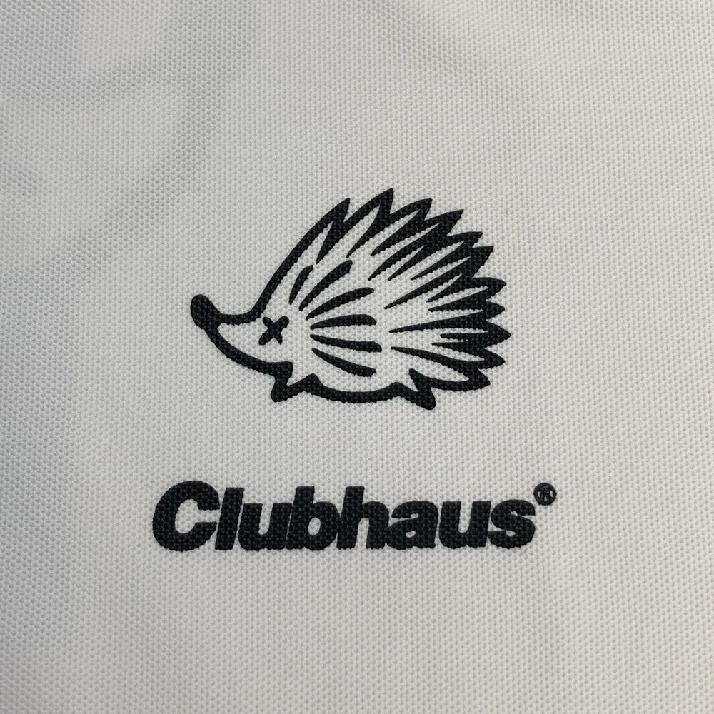 サイズ：L TANGRAM タングラム ×CLUBHAUS 半袖ポロシャツ ホワイト系