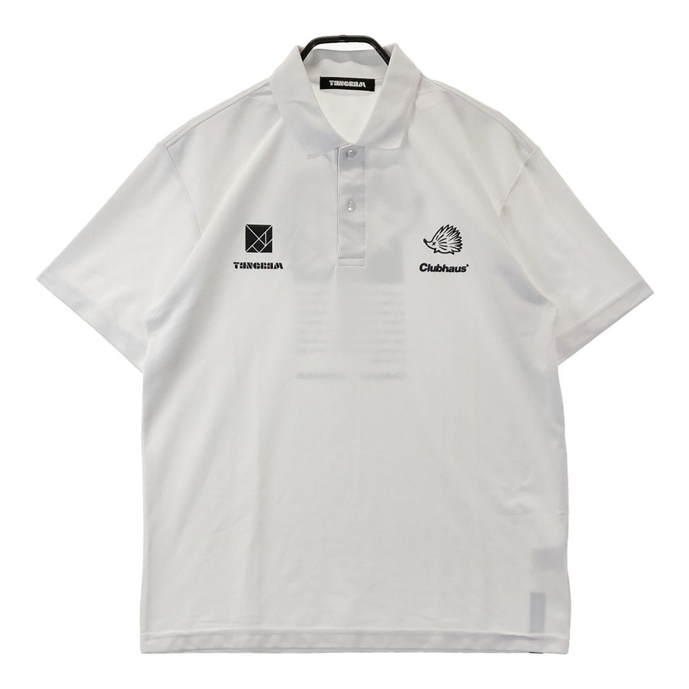 サイズ：L TANGRAM タングラム ×CLUBHAUS 半袖ポロシャツ ホワイト系