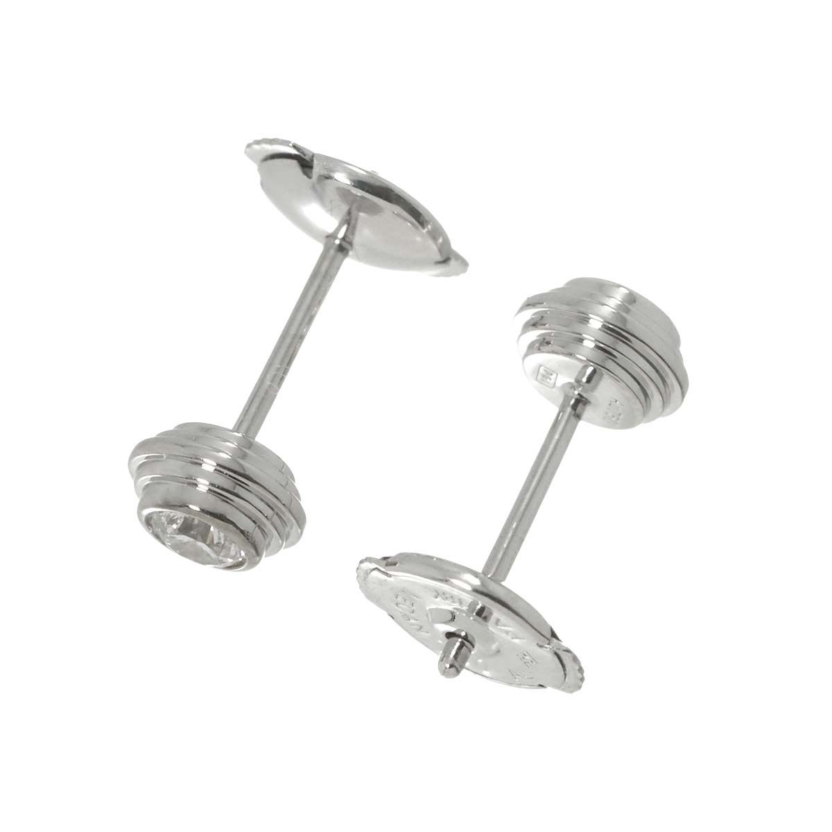 カルティエ Cartier ダムール ダイヤ ピアス K18 WG 750 ディアマン