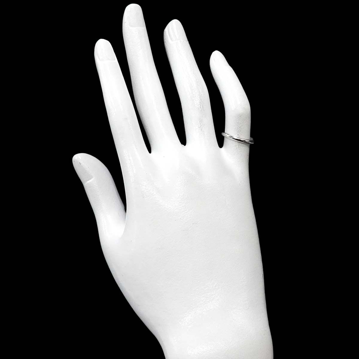 カルティエ Cartier 1895 クラシック #48 リング Pt 幅2mm プラチナ