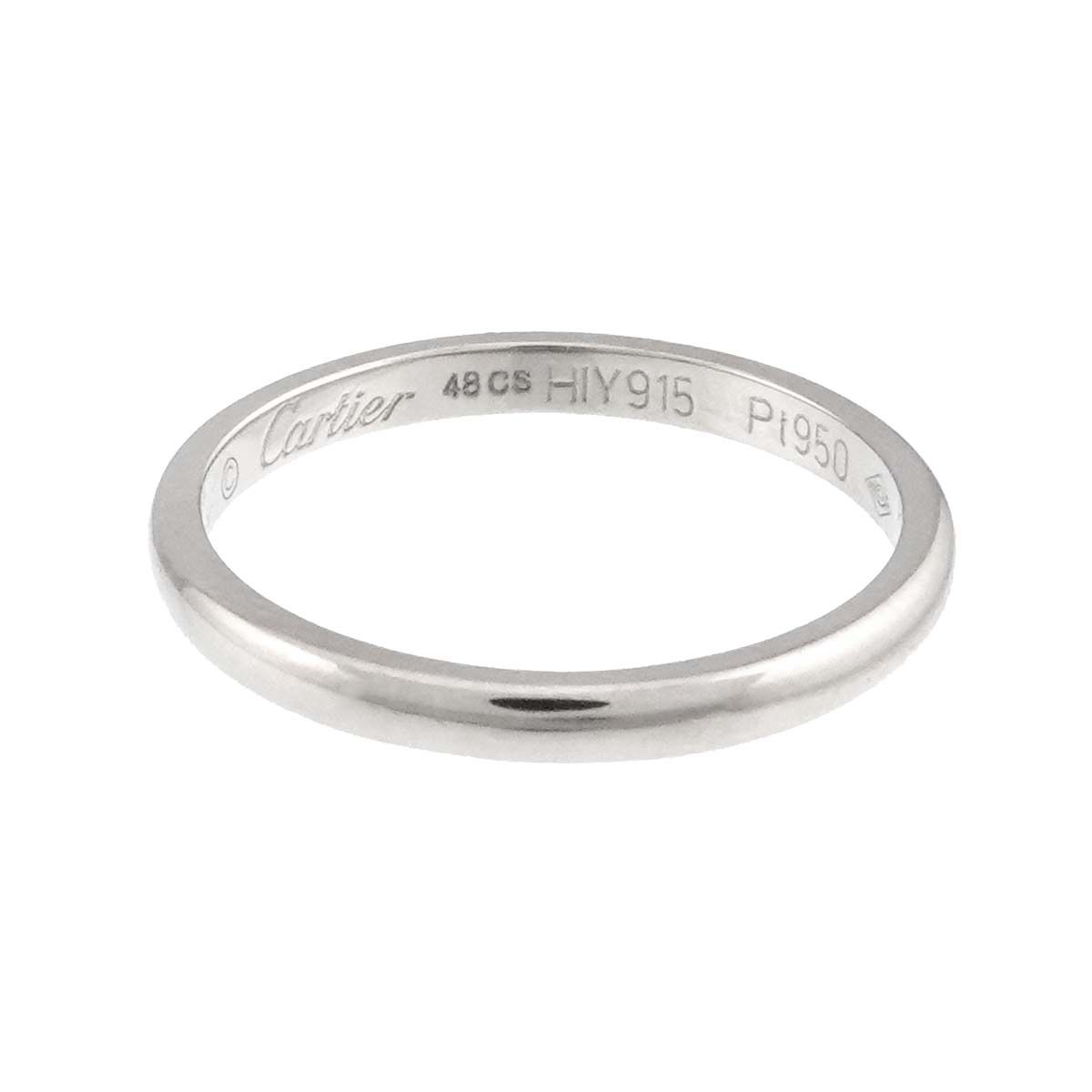 カルティエ Cartier 1895 クラシック #48 リング Pt 幅2mm プラチナ