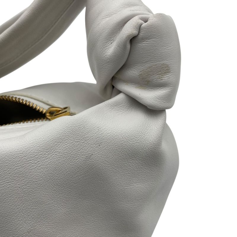 ボッテガ・ヴェネタ BOTTEGA VENETA ダブルノット ホワイト レザー