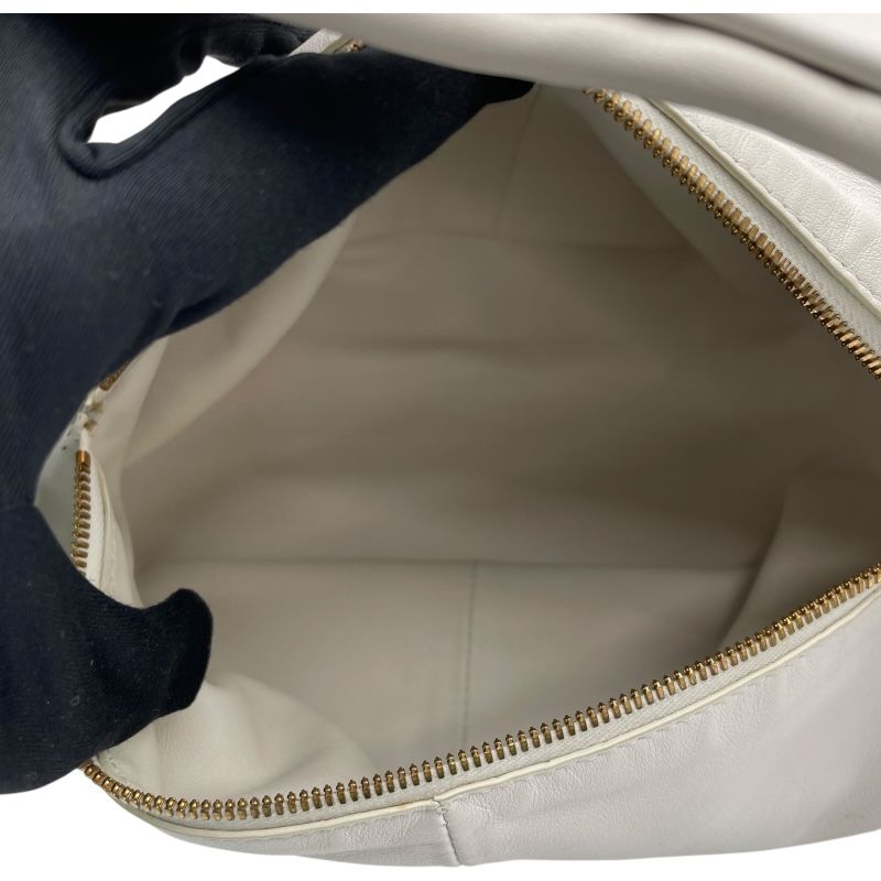 ボッテガ・ヴェネタ BOTTEGA VENETA ダブルノット ホワイト レザー