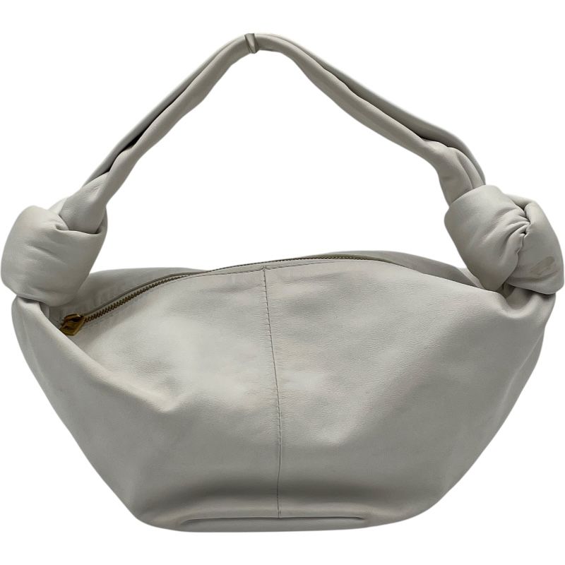 ボッテガ・ヴェネタ BOTTEGA VENETA ダブルノット ホワイト レザー