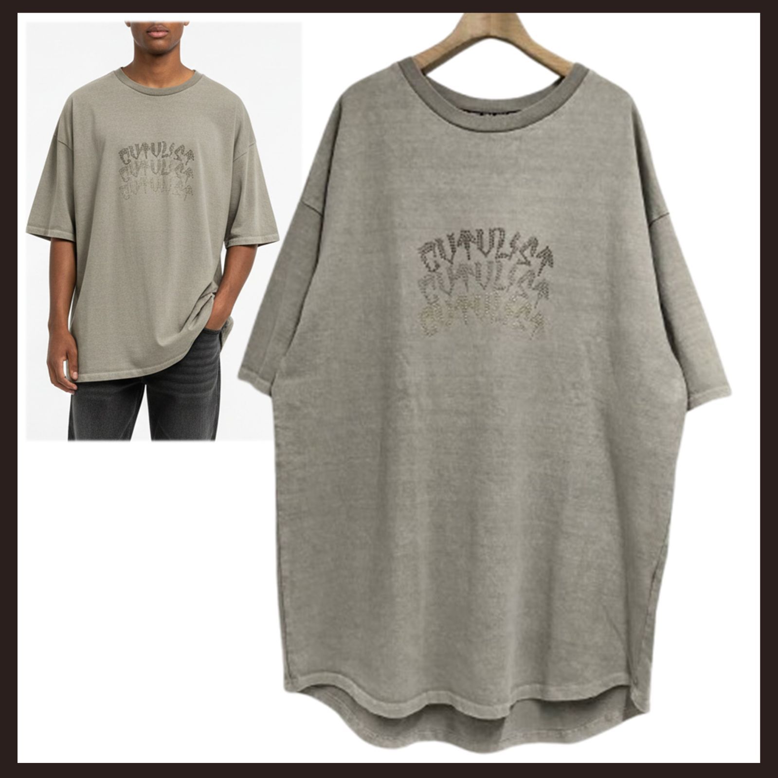 新品 未使用 CVTVLIST（カタリスト） ラインストーン Tシャツ 2