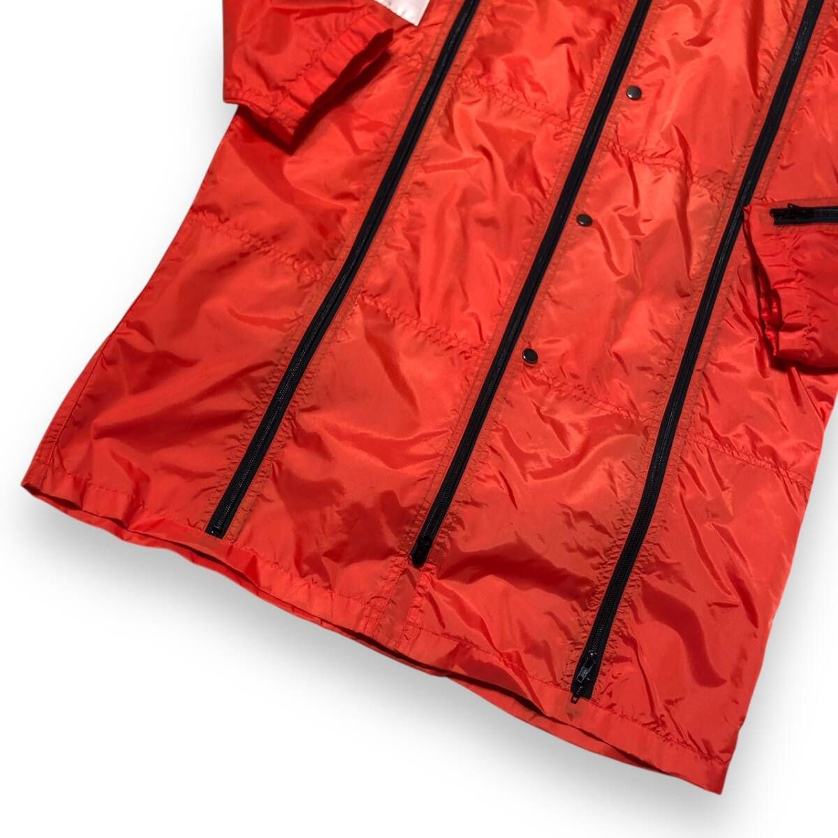 FINAL HOME 多重ジップナイロンコート コート XSサイズ レッド FH11-FA