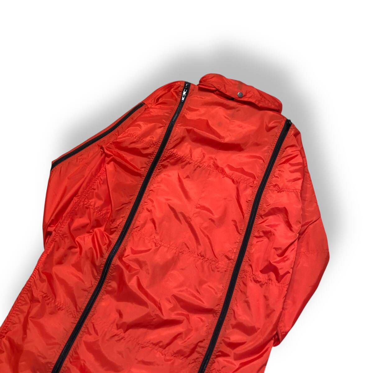 FINAL HOME 多重ジップナイロンコート コート XSサイズ レッド FH11-FA