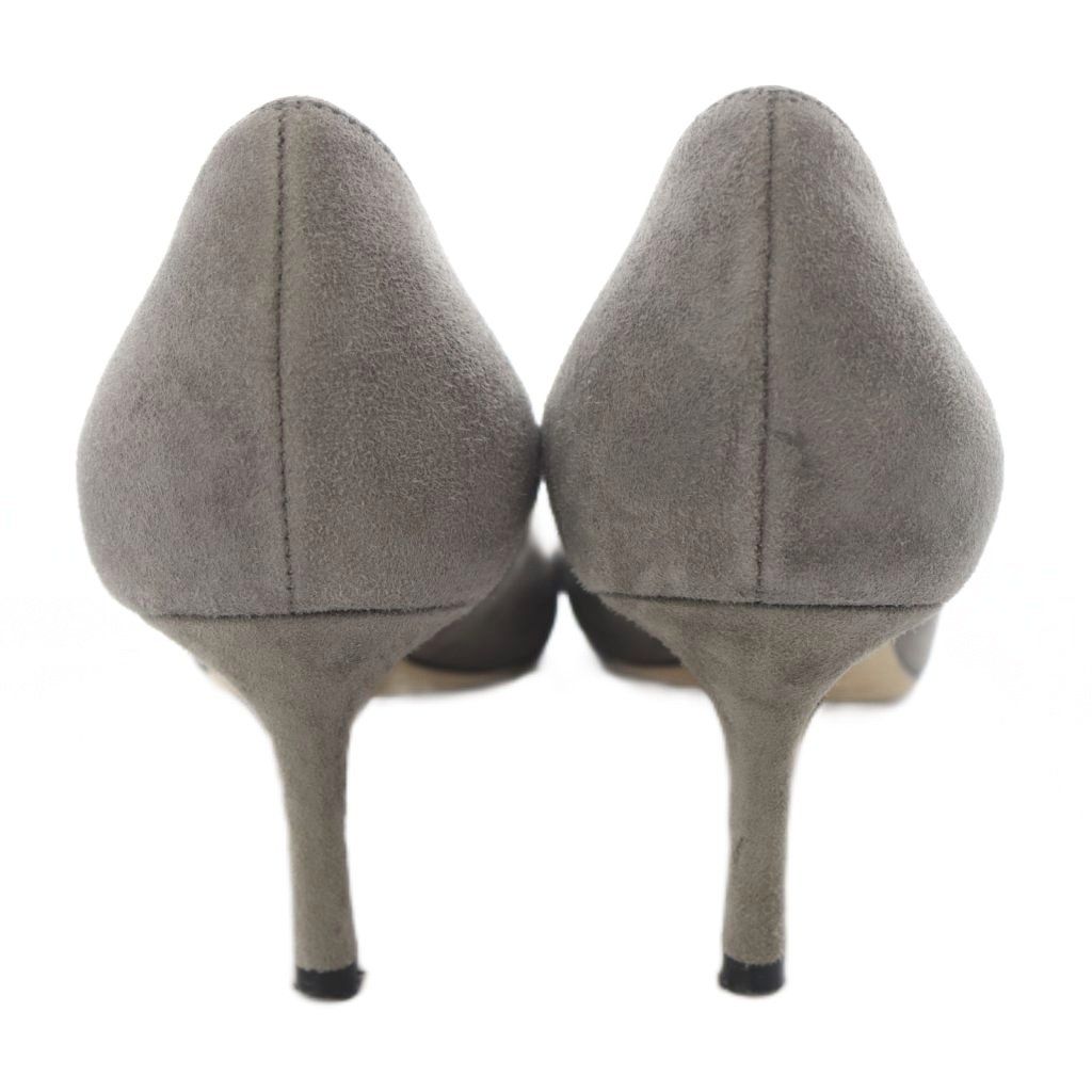 ジミーチュウ JIMMY CHOO スエード パンプス ピンヒール 36 グレー