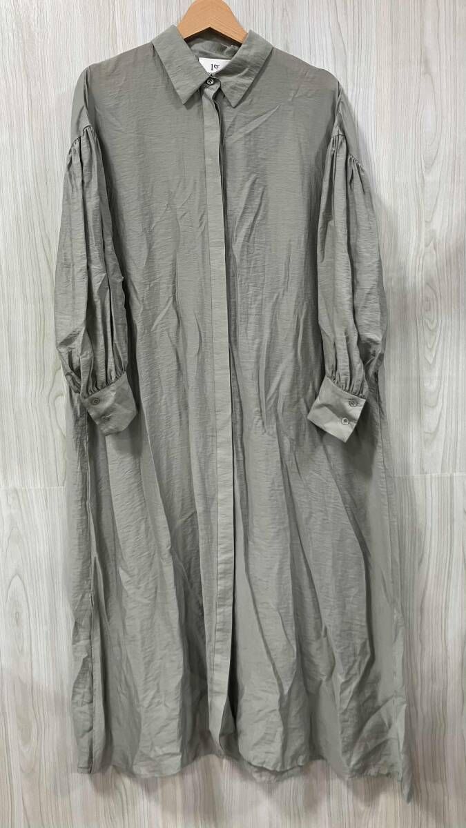 取引中極美品プルミエ アロンディスモン シアーシルクシャツワンピース 近年モデル 1er Arrondissement/プルミエ アロンディスモン/長袖ワンピース/シアー