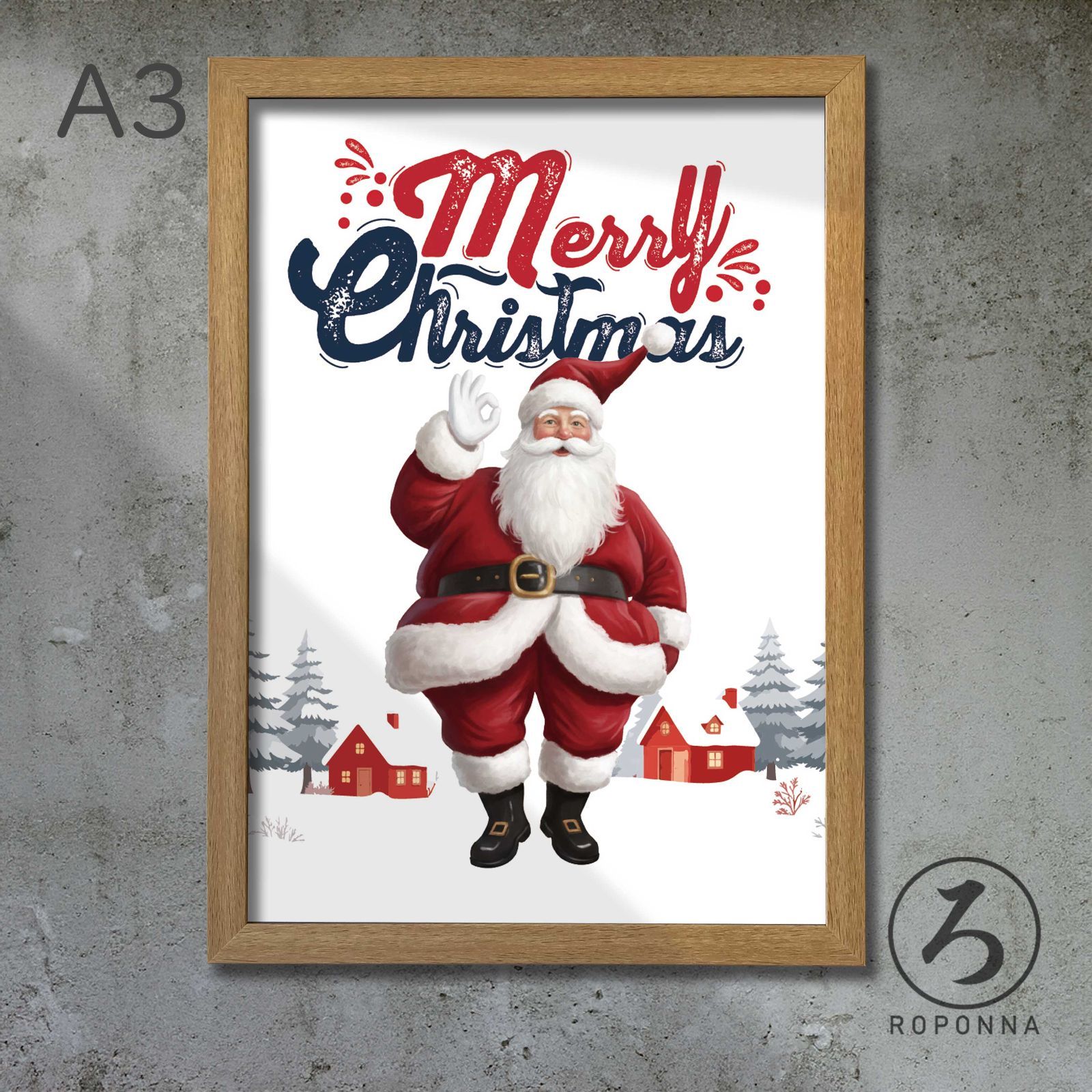 特大サイズ　Xmas・サンタクロース　アートポスター　600×720 特大サイズ Xmas・サンタクロース アートポスター 600×720｜クリスマス