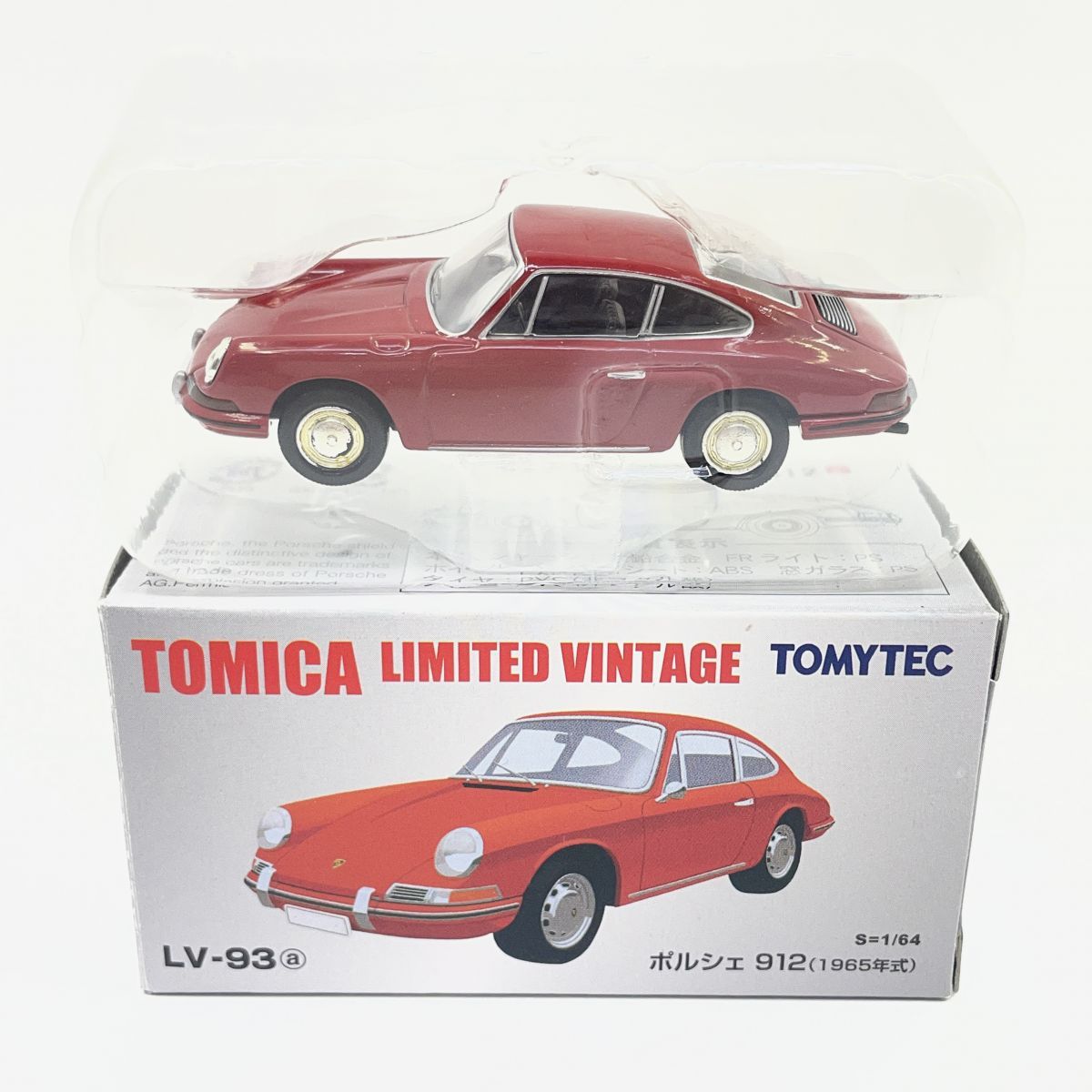 トミカ　リミテッド　ヴィンテージ　ポルシェ　912 トミカリミテッドヴィンテージ LV-93a ポルシェ 912(1965年式) レッド
