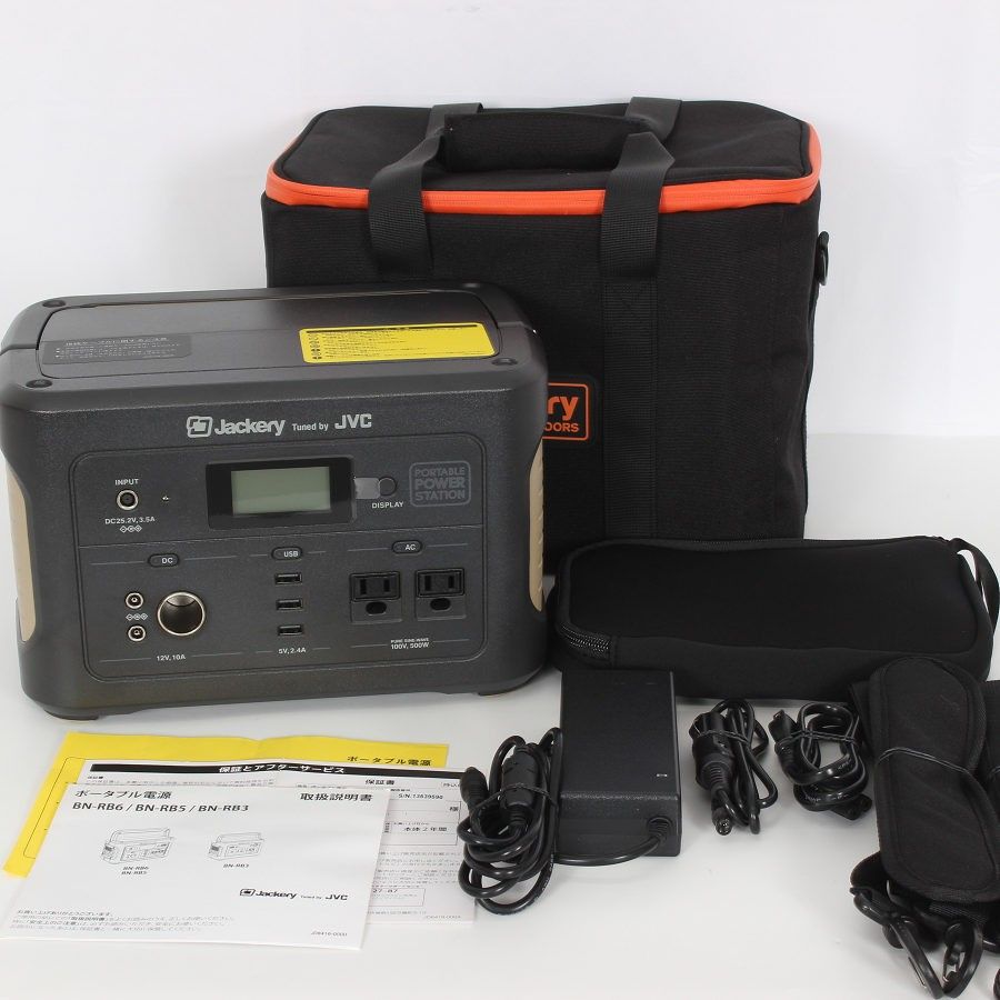 美品】JVC BN-RB6-C 174,000mAh/626Wh 充電池容量 ポータブル電源 