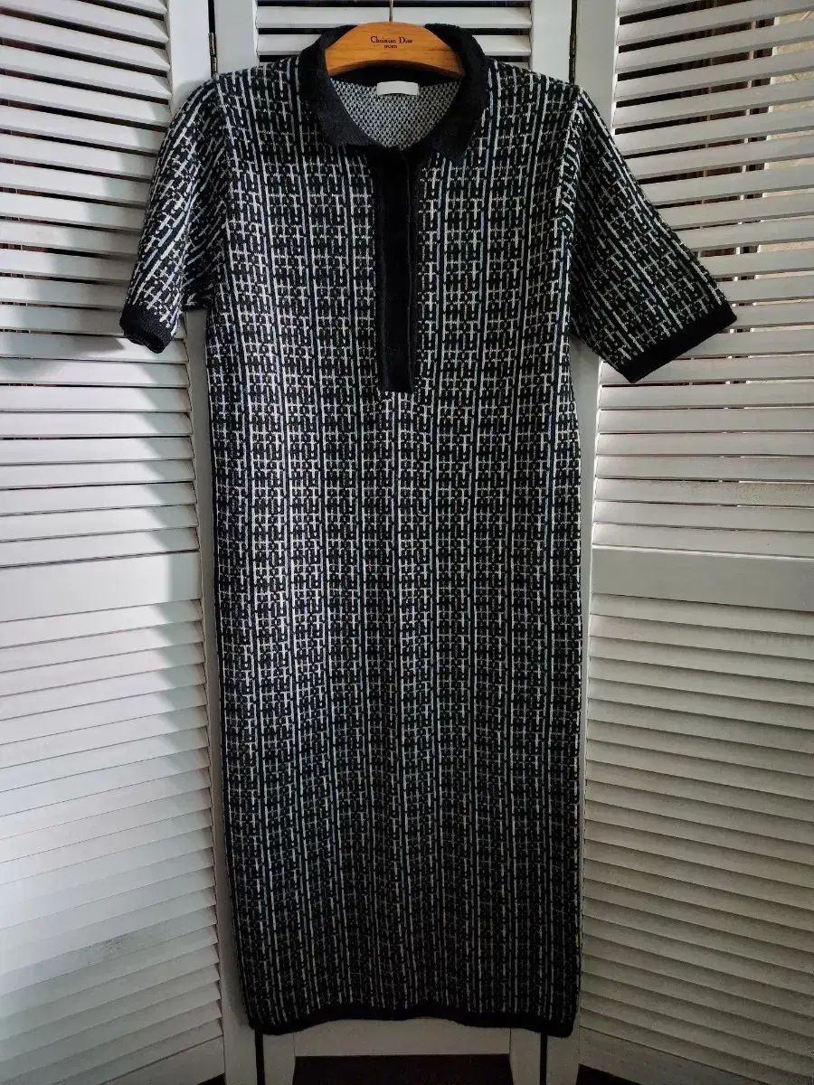 EU ウール 半袖 ニット ロング丈ワンピース