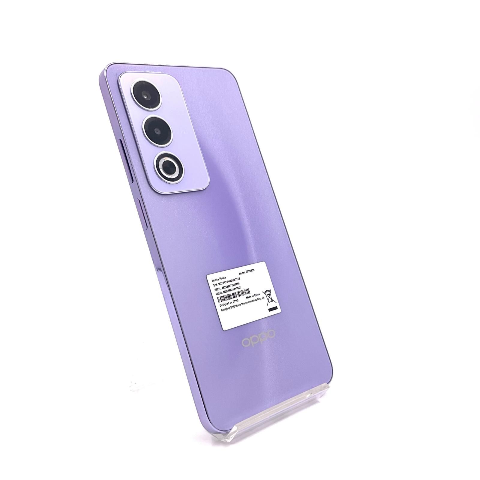 OPPO A3 5G 128GB パープル 楽天モバイル SIMフリー CPH2639 白ロム