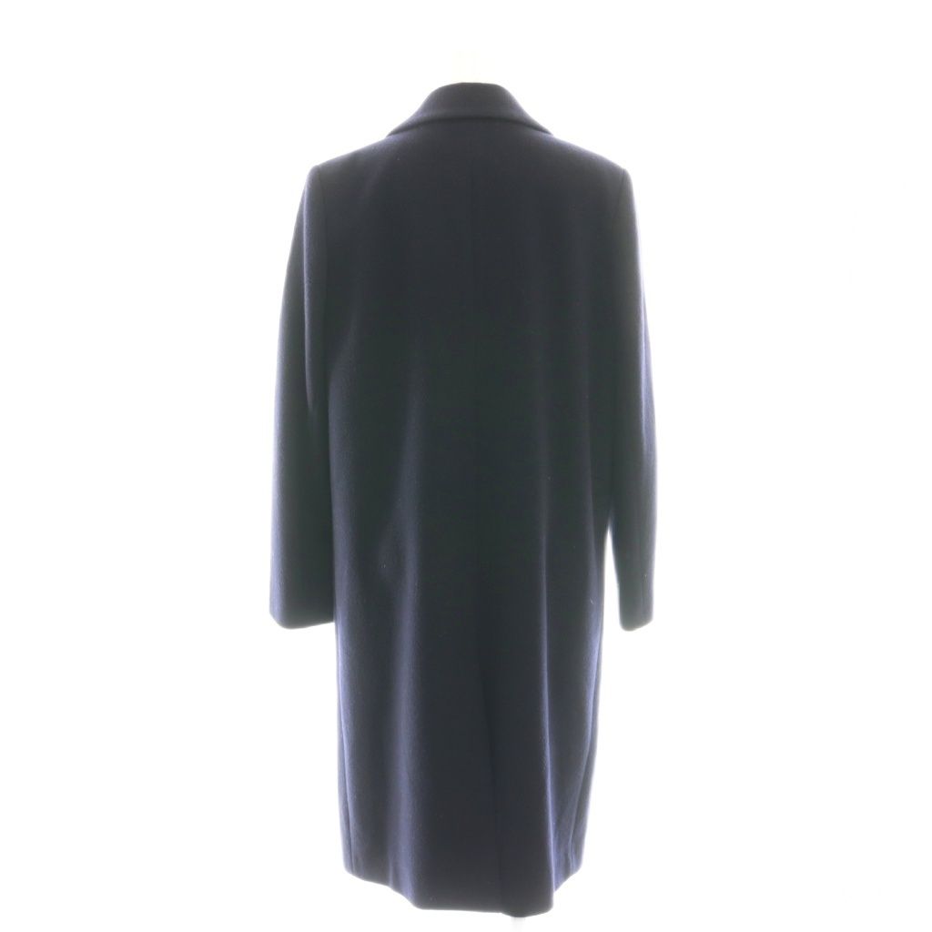 セオリーリュクス ダブルチェスターコート ウール ブラック 38 M theory セオリー Theory ウール ロング ダブル チェスターコート COZY