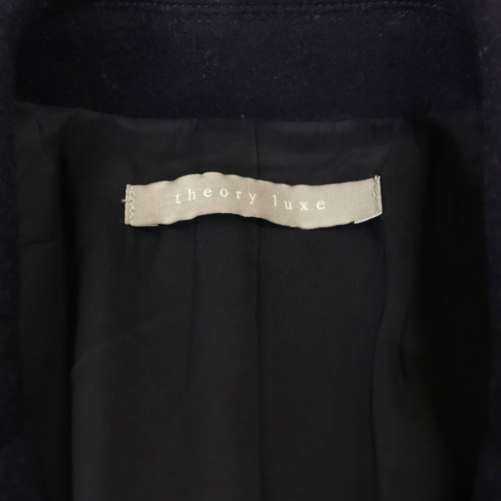 セオリーリュクス theory luxe SEEK WOOL VIOLA ダブルボタンコート