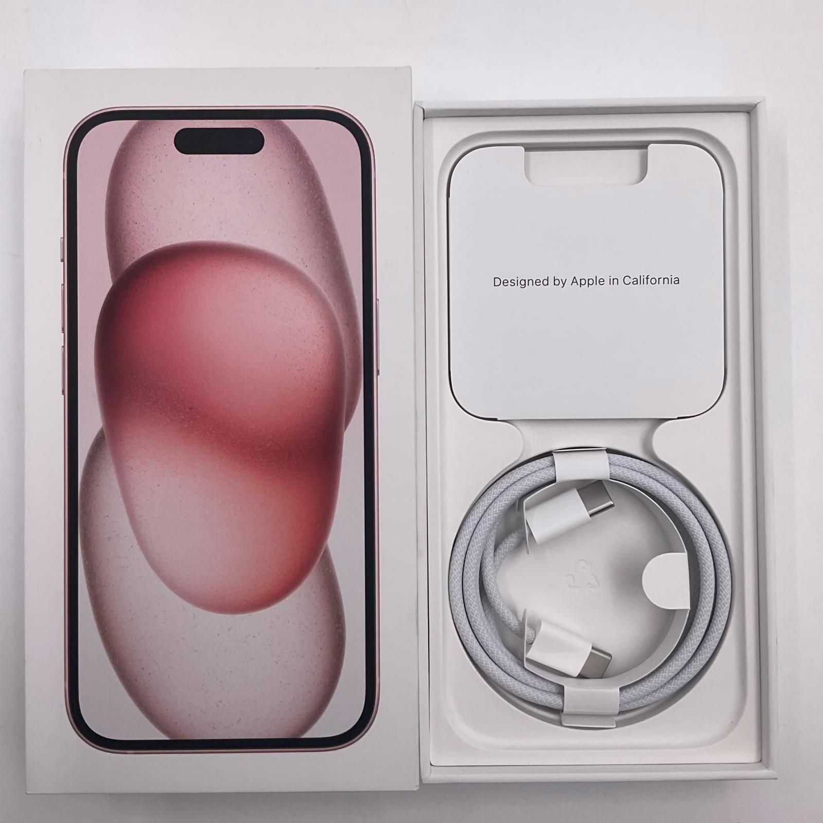 iPhone 15 128GB ピンク SIMフリー 白ロム 超美品 動作確認済 95 