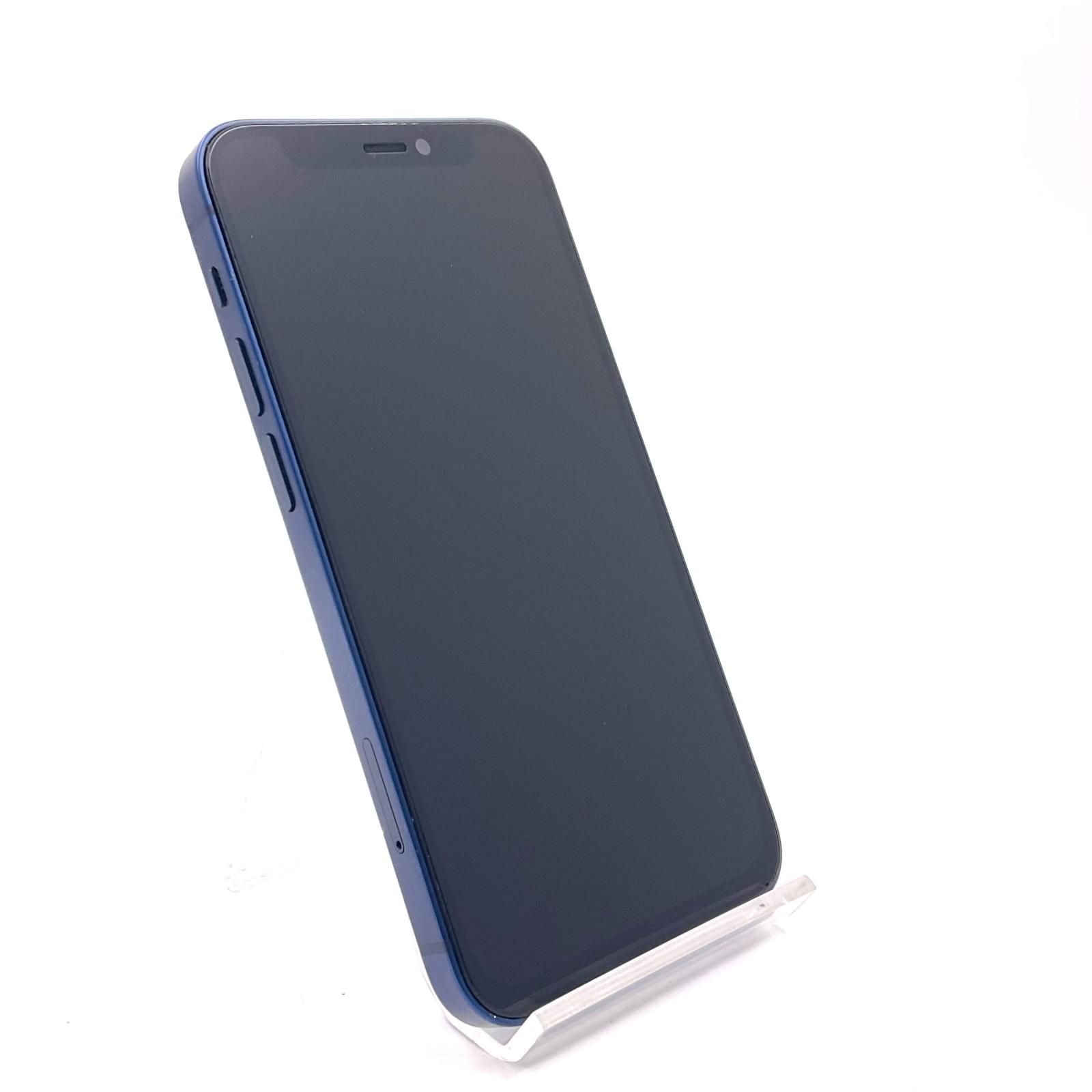 iPhone 12 mini 128GB ブルー Softbank SIMフリー【難有】 100%【最速