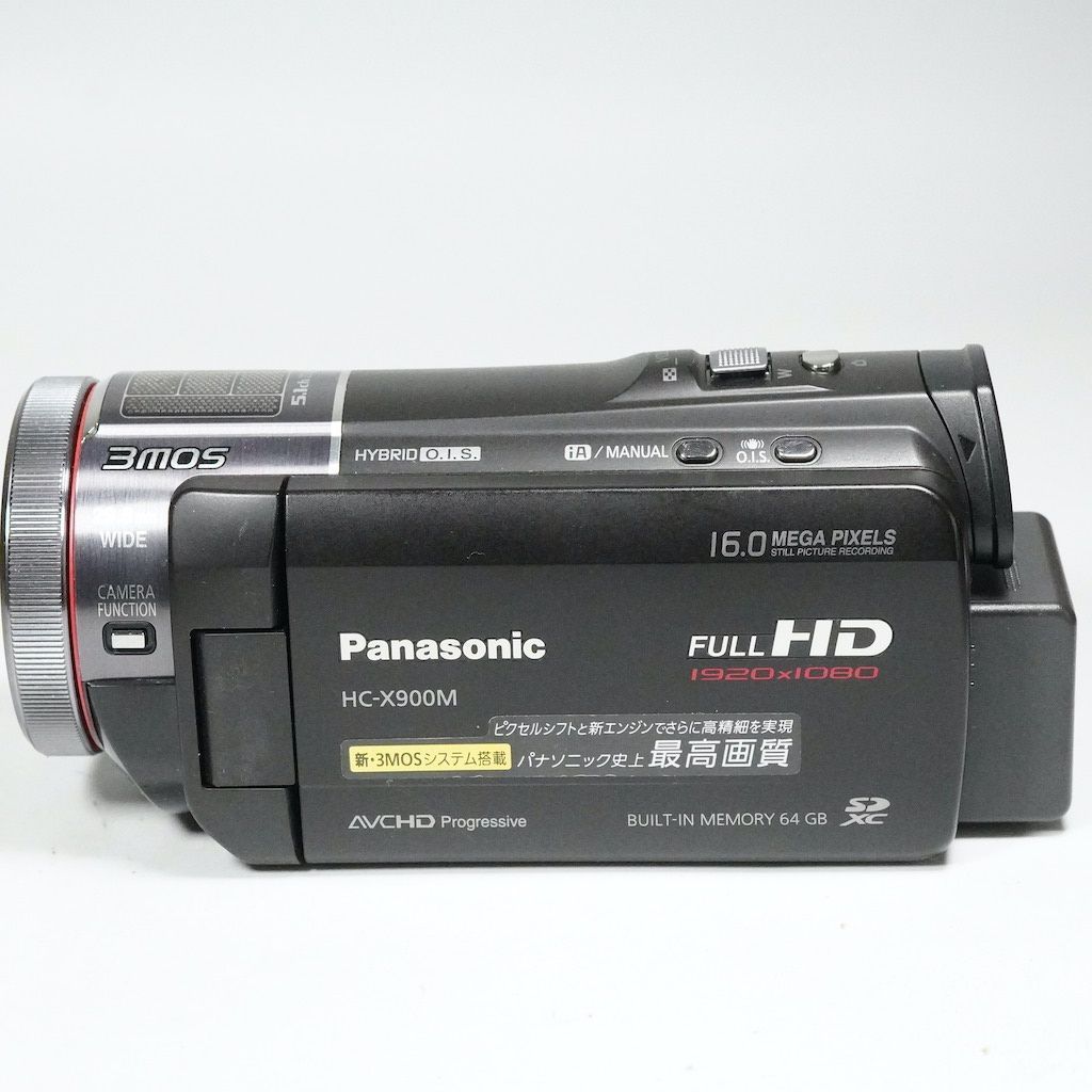 Panasonic　HC-X900M Panasonic パナソニック HC-X900M ブラック 動作OK 返金保証 /2421