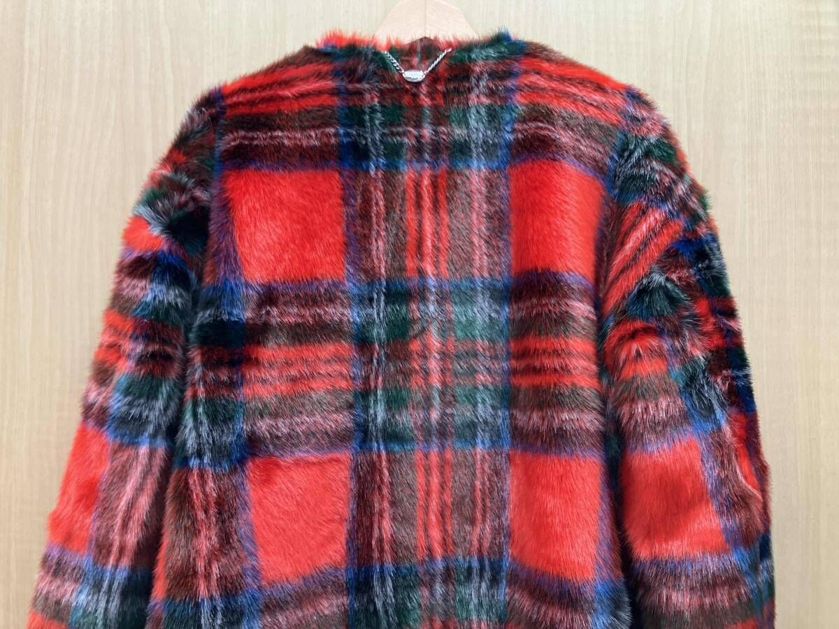 JAKKE ジャッキー エコ 小売業者 ファーコート タータンチェック