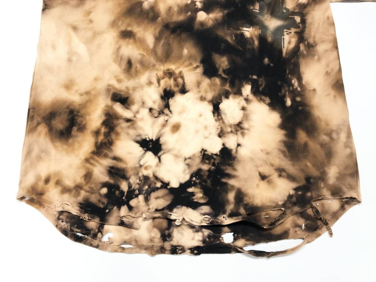 新品 未使用 CVTVLIST（カタリスト） ダメージ加工Tシャツ 2 ブリーチ