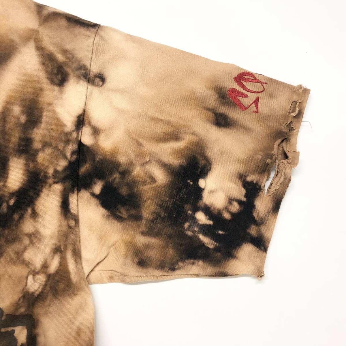 新品 未使用 CVTVLIST（カタリスト） ダメージ加工Tシャツ 2 ブリーチ