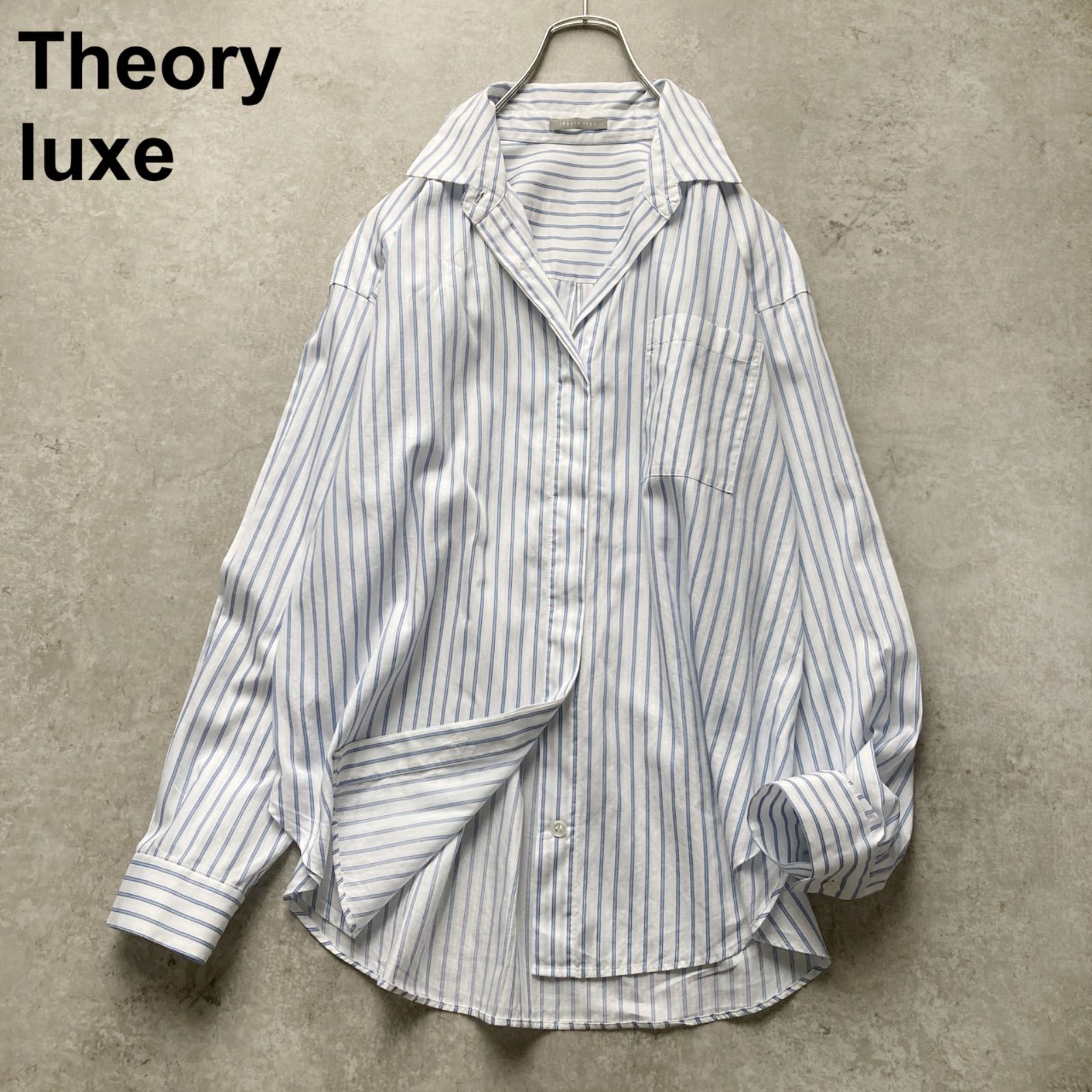 セオリーリュクスTheory luxe 上質コットン100% 素敵ボリューム袖 