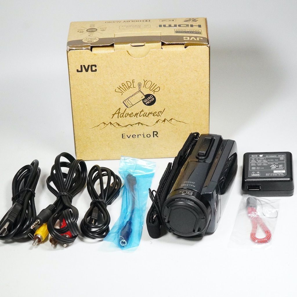 JVC Victor Everio GZ-R470-H ネイビー 元箱 動作OK 返金保証 /2426