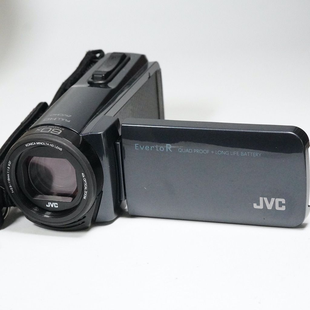 JVC Victor Everio GZ-R470-H ネイビー 元箱 動作OK 返金保証 /2426