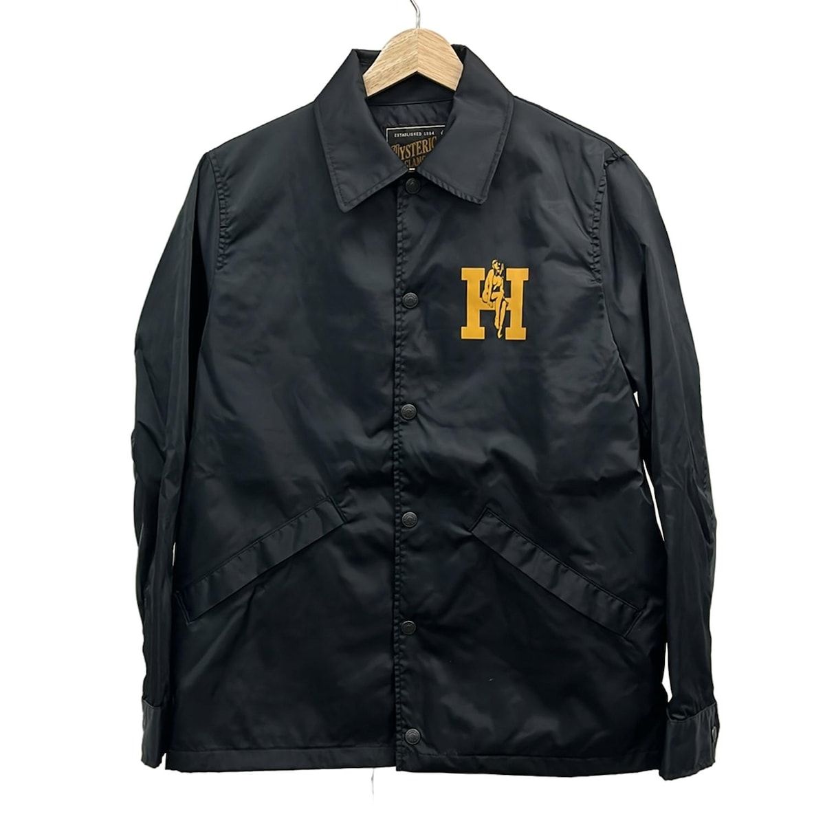 【美品】ヒステリックグラマー　両面ロゴ　ブルゾン　ヒスガール　アウター HYSTERIC GLAMOUR (ヒステリックグラマー) HYSTERIC INC 刺繍 メルトン