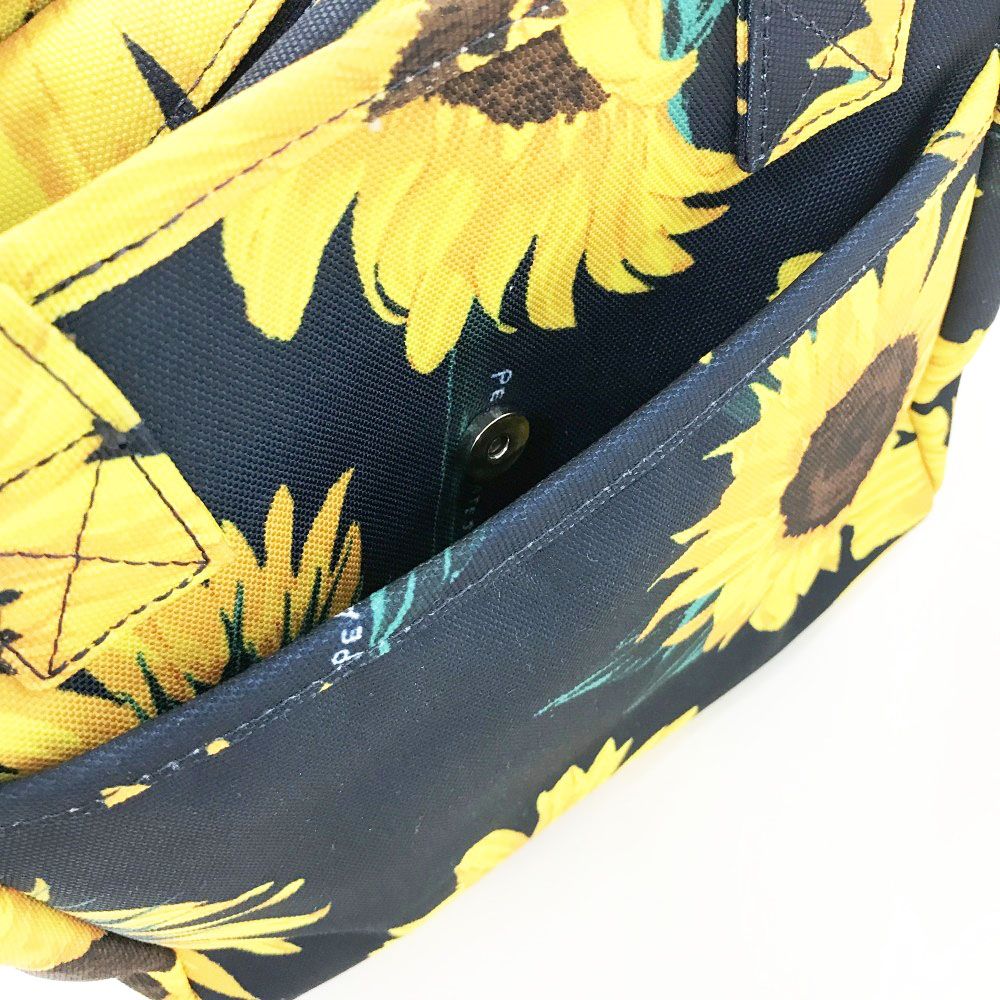 PEARLY GATES パーリーゲイツ カートバッグ ヒマワリ 総柄 ネイビー系